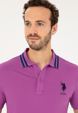 Erkek Mor Basic Tişört - 50279569108