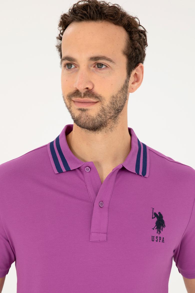 Erkek Mor Basic Tişört - 50279569108