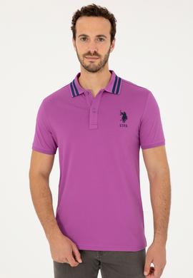 Erkek Mor Basic Tişört - 50279569108