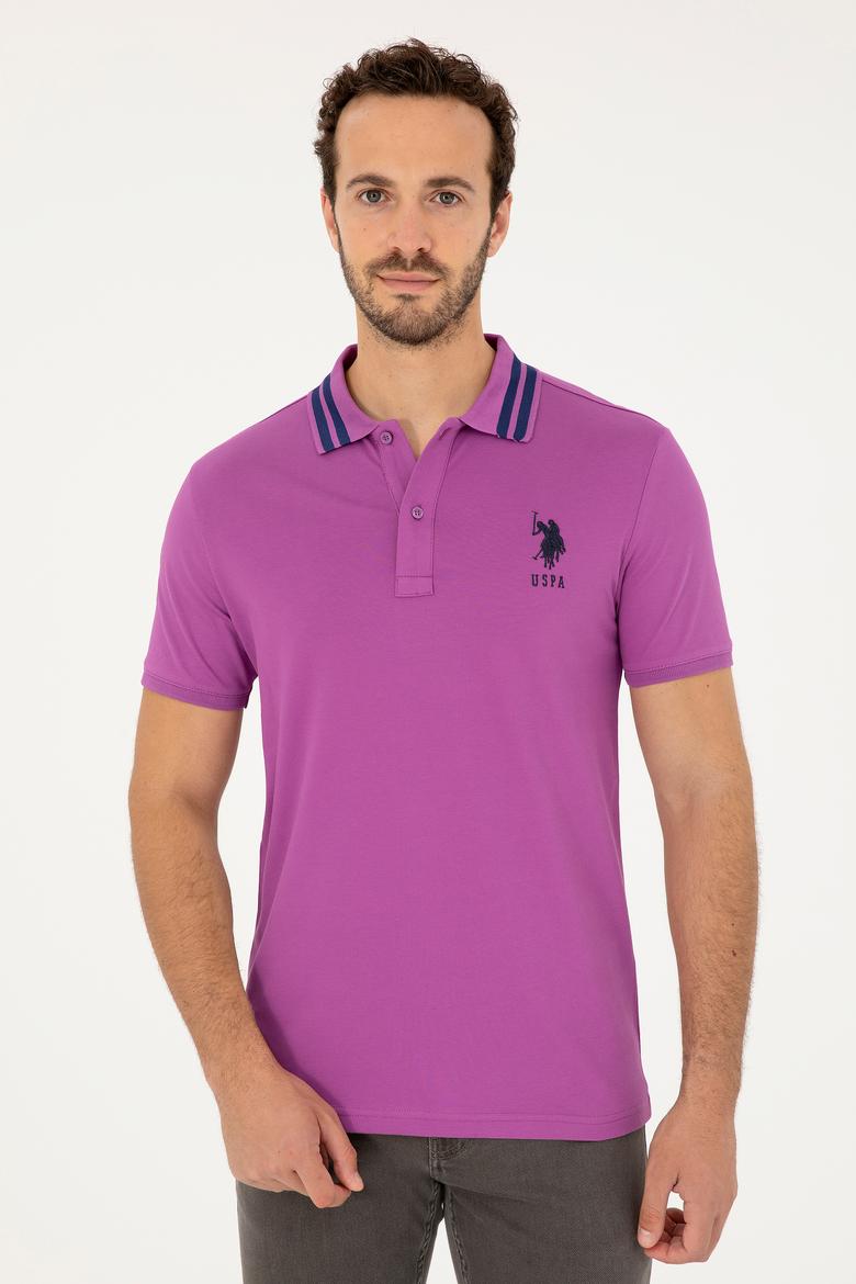 Erkek Mor Basic Tişört - 50279569108