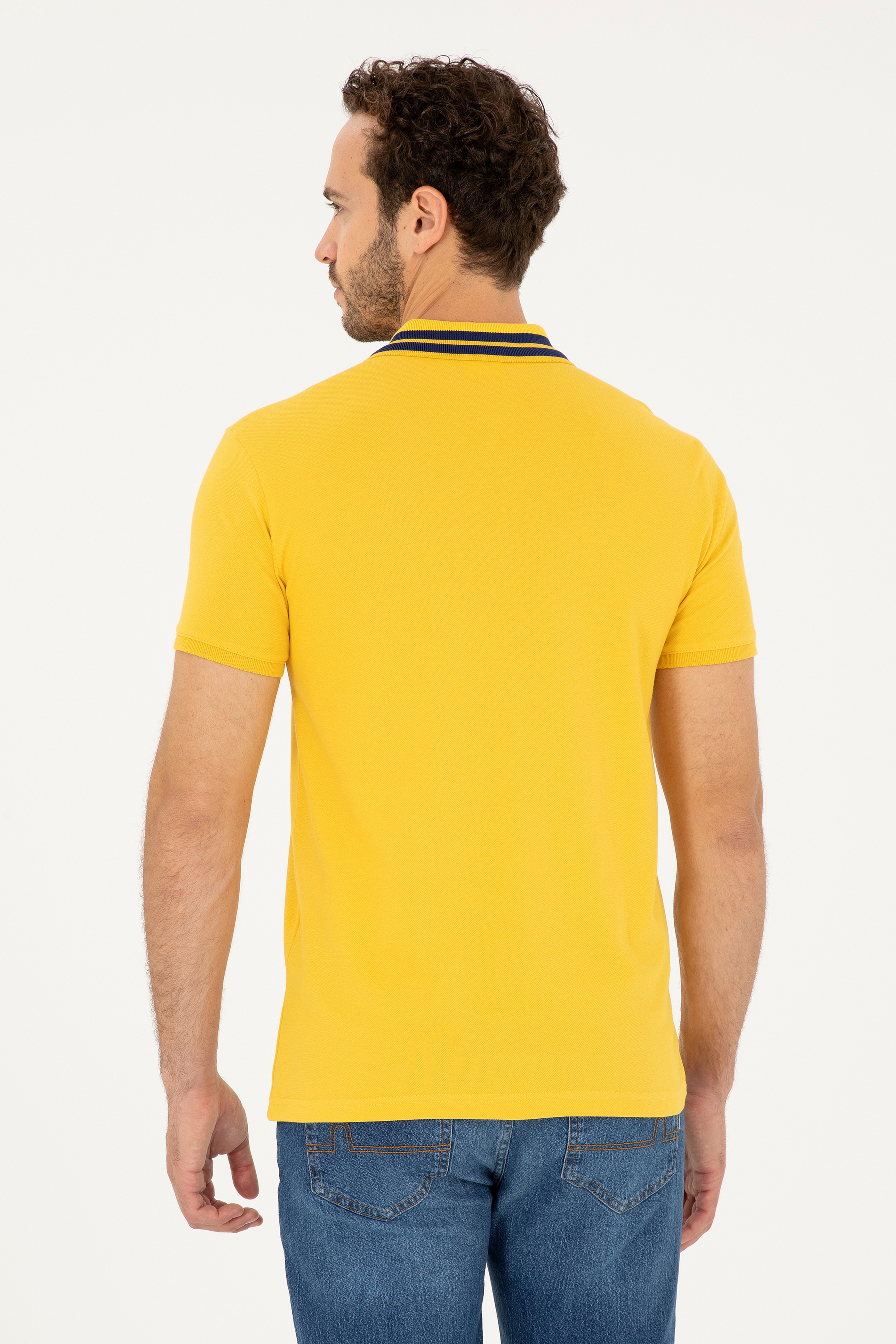 Erkek Safran Basic Tişört - Image 5