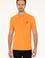 Erkek Slim Fit Polo Yaka Turuncu Basic Tişört