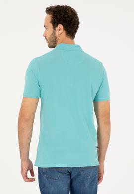 Erkek Regular Fit Polo Yaka Mint Basic Tişört - 50279611068