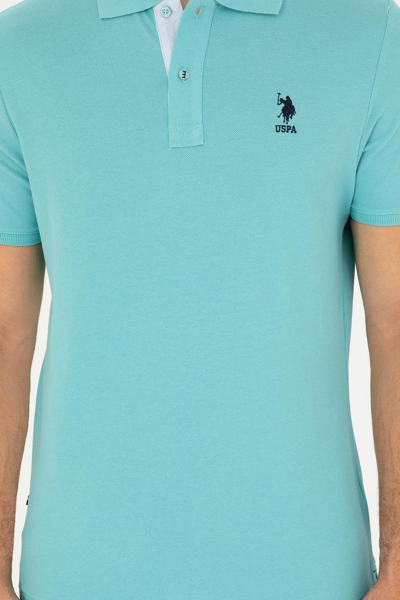 Erkek Regular Fit Polo Yaka Mint Basic Tişört - 50279611068