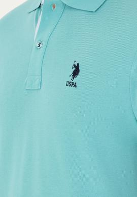 Erkek Regular Fit Polo Yaka Mint Basic Tişört - 50279611068