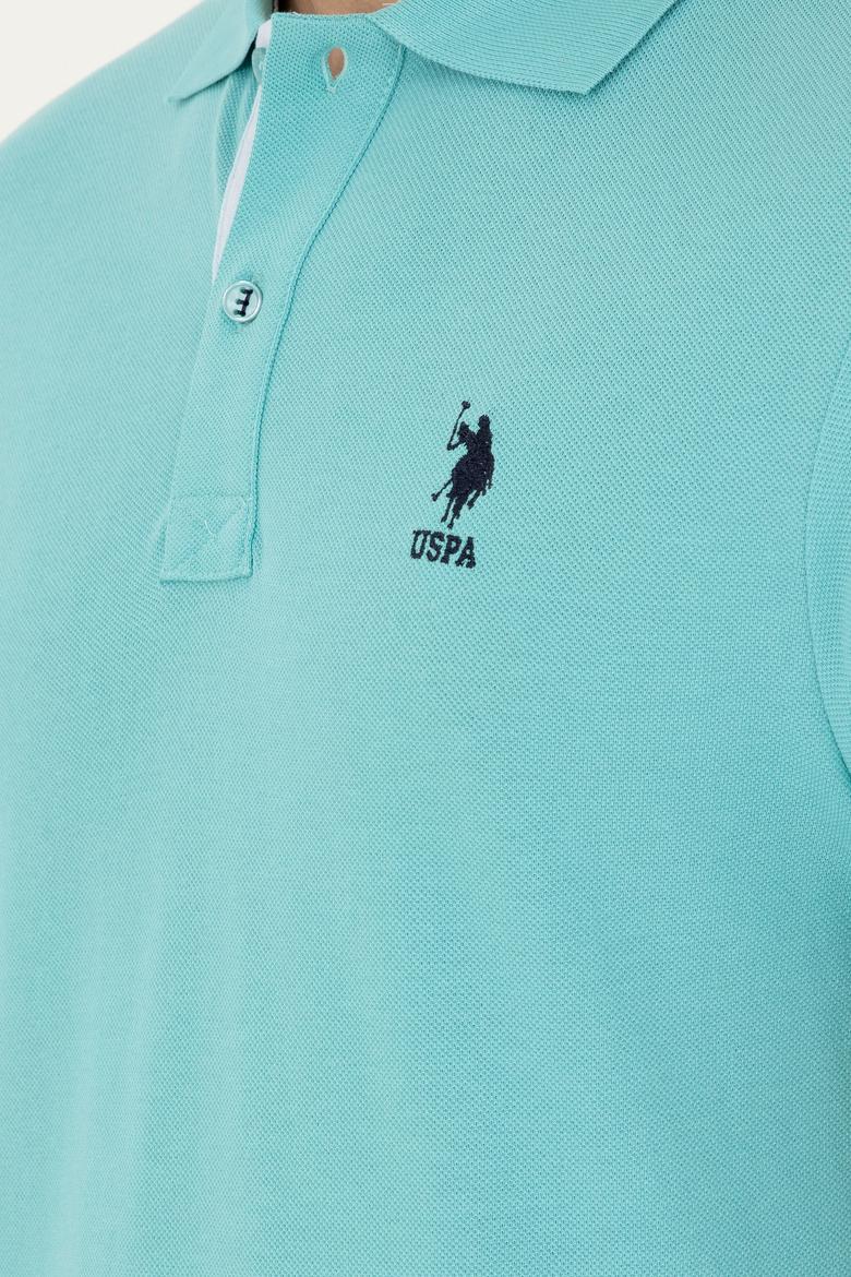 Erkek Regular Fit Polo Yaka Mint Basic Tişört - 50279611068