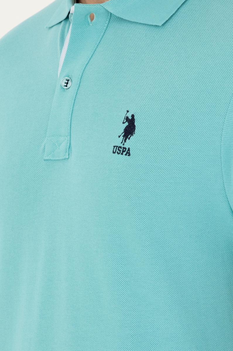 Erkek Regular Fit Polo Yaka Mint Basic Tişört