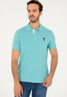 Erkek Regular Fit Polo Yaka Mint Basic Tişört - 50279611068