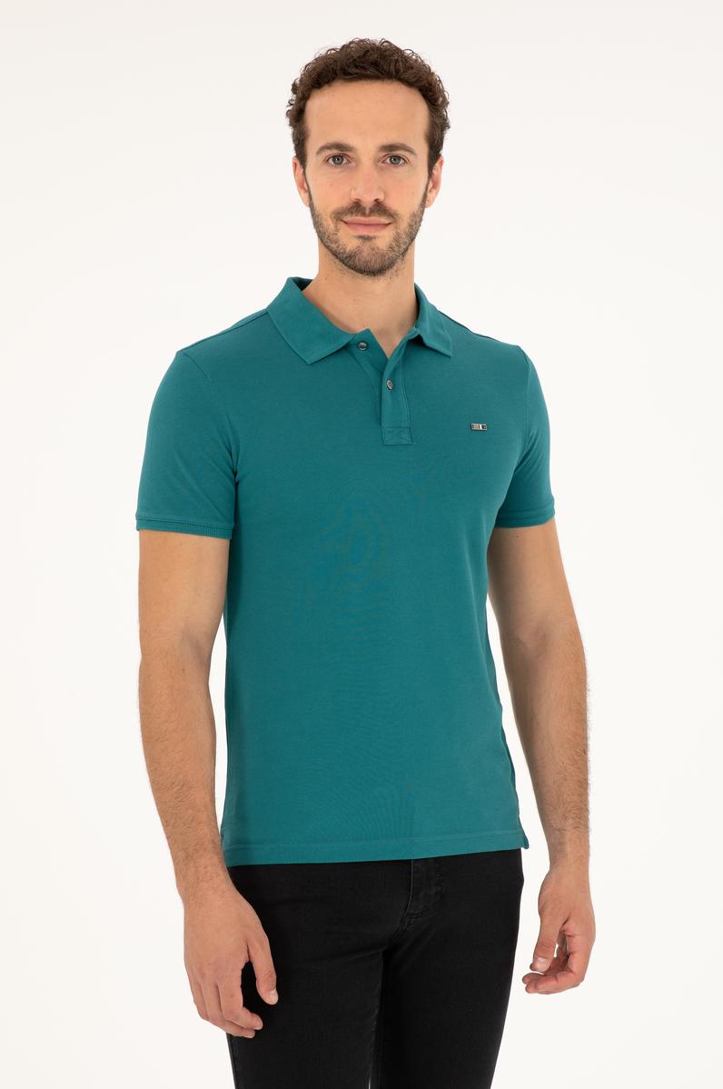 Erkek Koyu Yeşil Basic Tişört