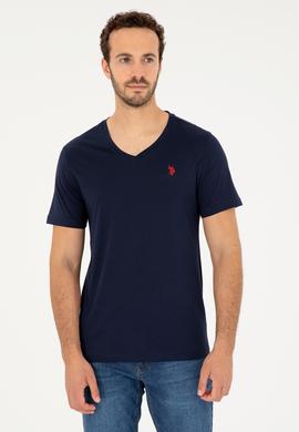 Erkek Lacivert Basic Tişört - 50279574029