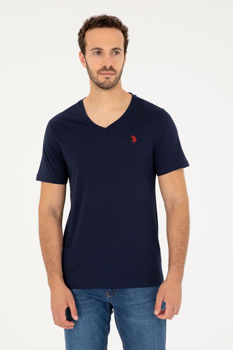 Erkek Lacivert Basic Tişört