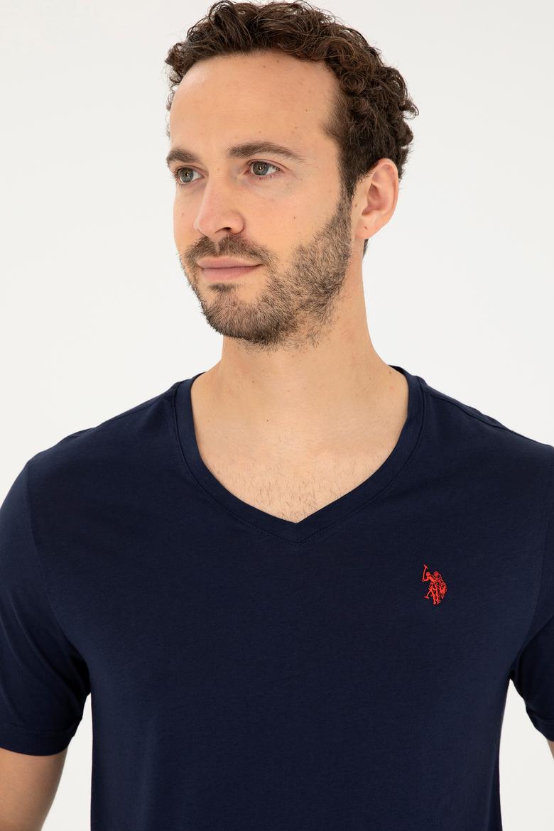 Erkek Lacivert Basic Tişört - 50279574029