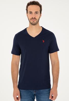 Erkek Lacivert Basic Tişört - 50279574029