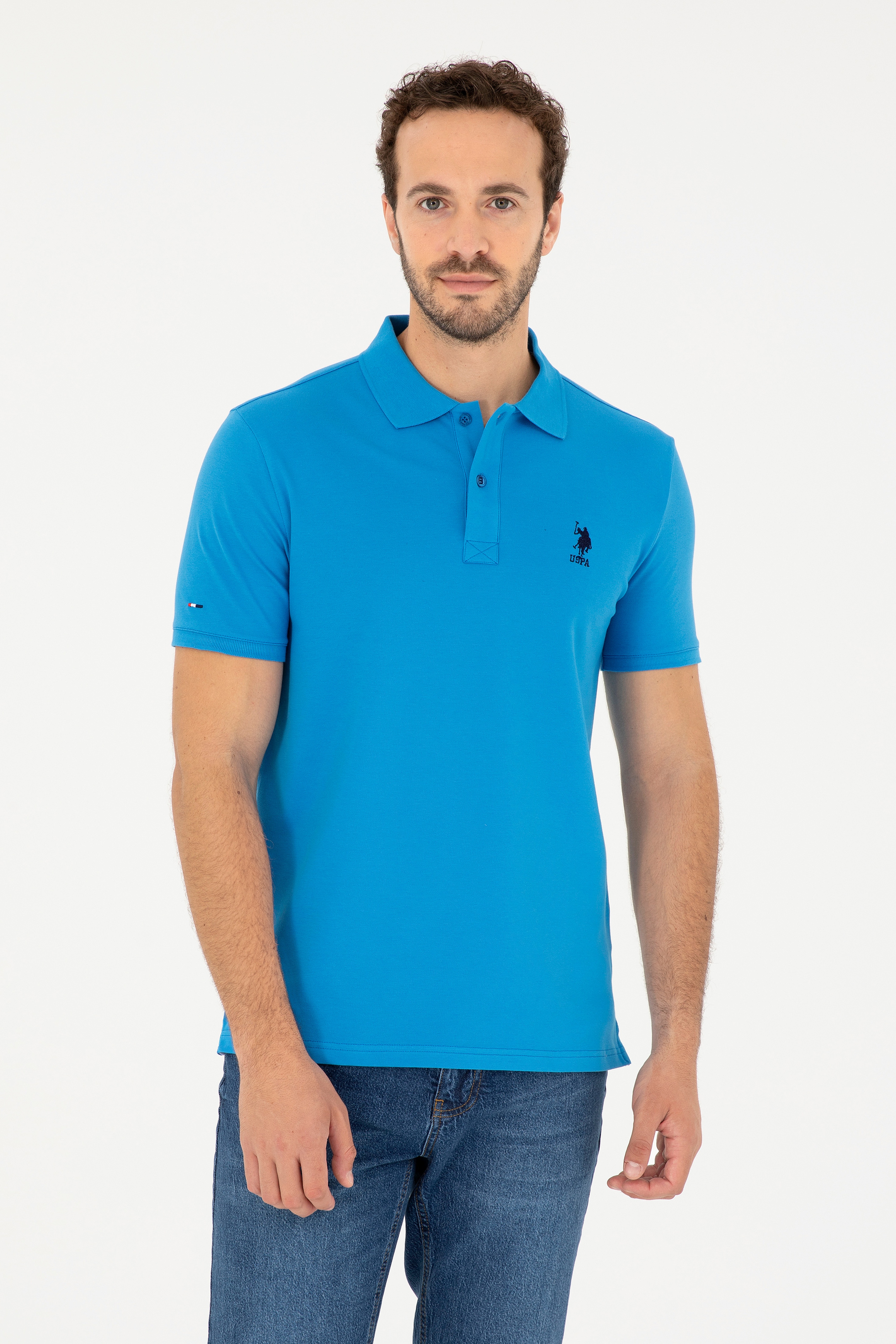 Erkek Saks Basic Tişört - Image 1