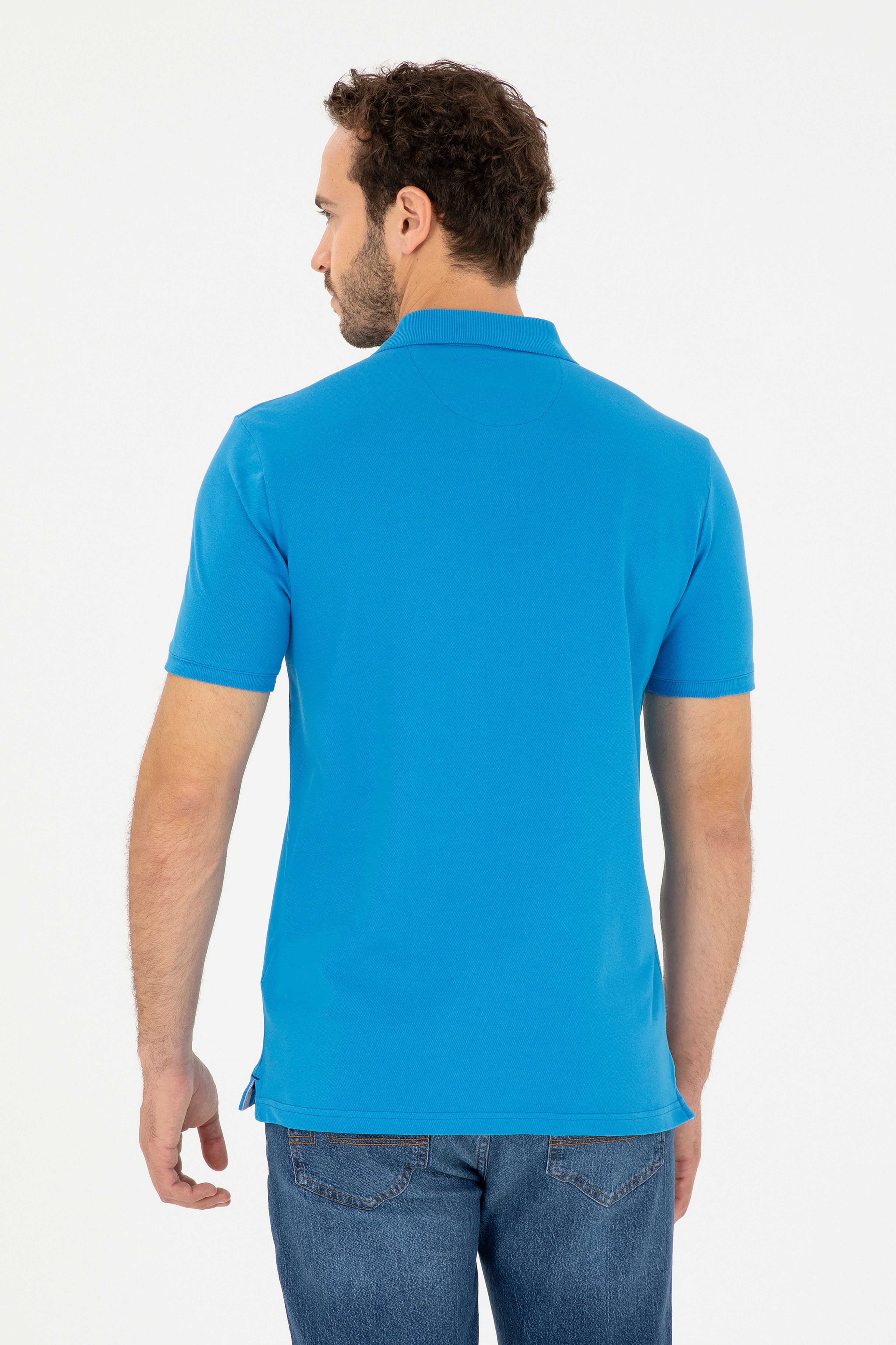Erkek Saks Basic Tişört