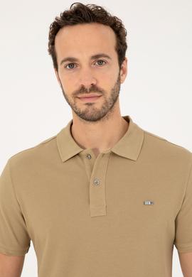 Erkek Haki Basic Tişört - 50279610046