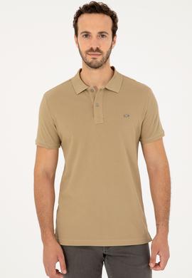 Erkek Haki Basic Tişört - 50279610046