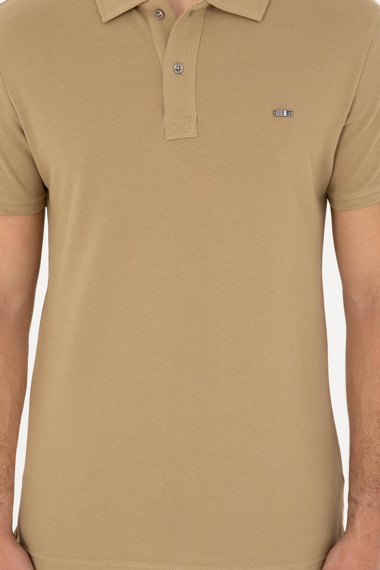 Erkek Haki Basic Tişört - 50279610046