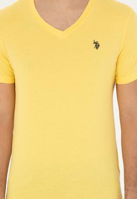 Erkek Sarı Basic Tişört - 50279574127
