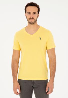 Erkek Sarı Basic Tişört - 50279574127