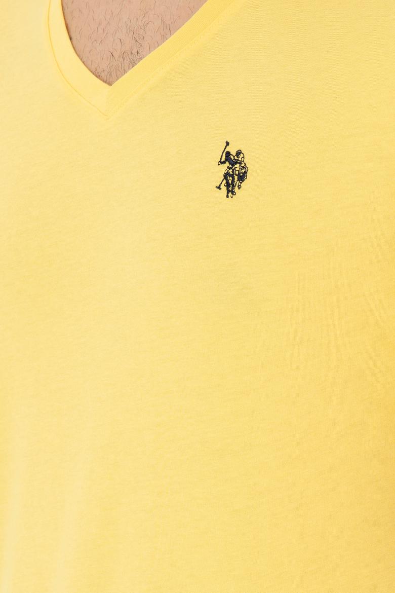 Erkek Sarı Basic Tişört - 50279574127