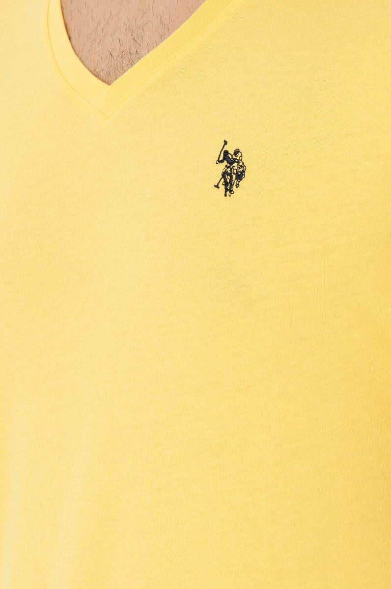 Erkek Sarı Basic Tişört