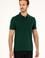 Erkek Slim Fit Polo Yaka Koyu Yeşil Basic Tişört