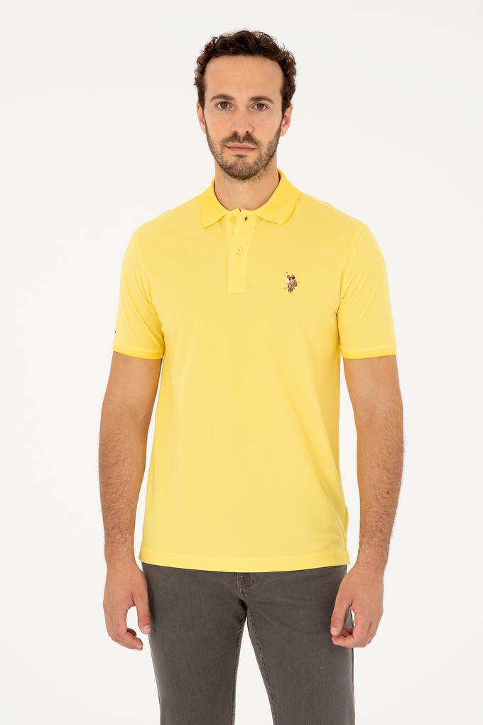 Erkek Sarı Basic Tişört