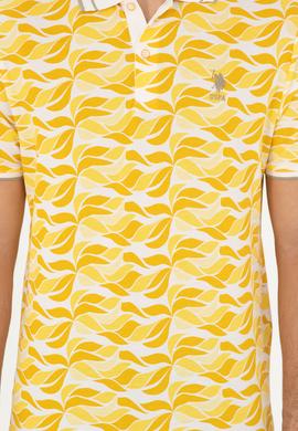 Erkek Regular Fit Polo Yaka Safran Tişört - 50281514010