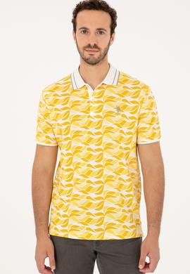 Erkek Regular Fit Polo Yaka Safran Tişört - 50281514010