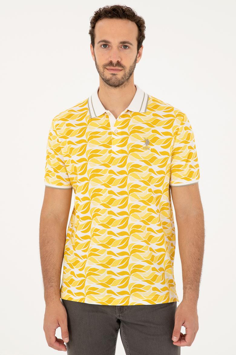 Erkek Regular Fit Polo Yaka Safran Tişört - 50281514010