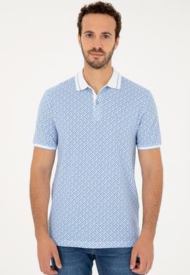 Erkek Açık Mavi Tişört - 50281510039