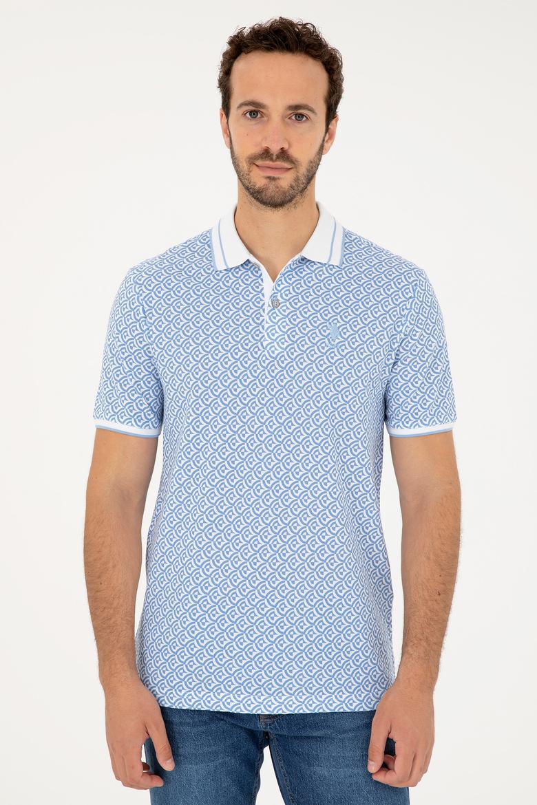 Erkek Açık Mavi Tişört - 50281510039