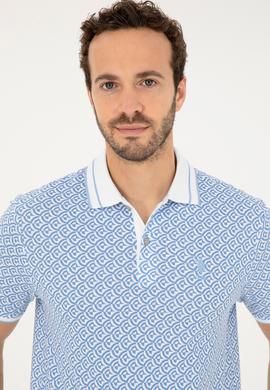 Erkek Açık Mavi Tişört - 50281510039