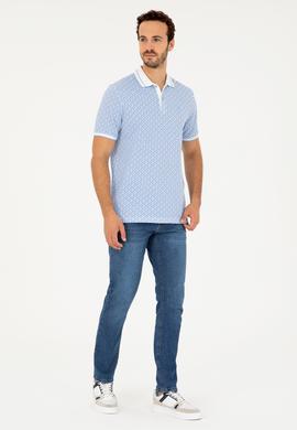 Erkek Açık Mavi Tişört - 50281510039