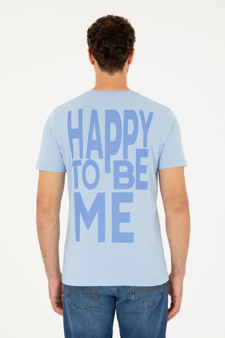 Erkek Açık Mavi Tişört - 50281569009