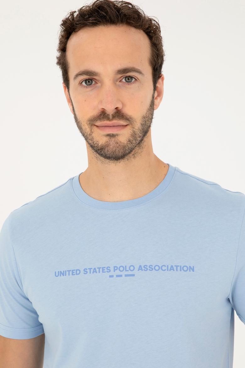 Erkek Açık Mavi Tişört - 50281569009
