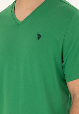 Erkek Yeşil Basic Tişört - 50279617085