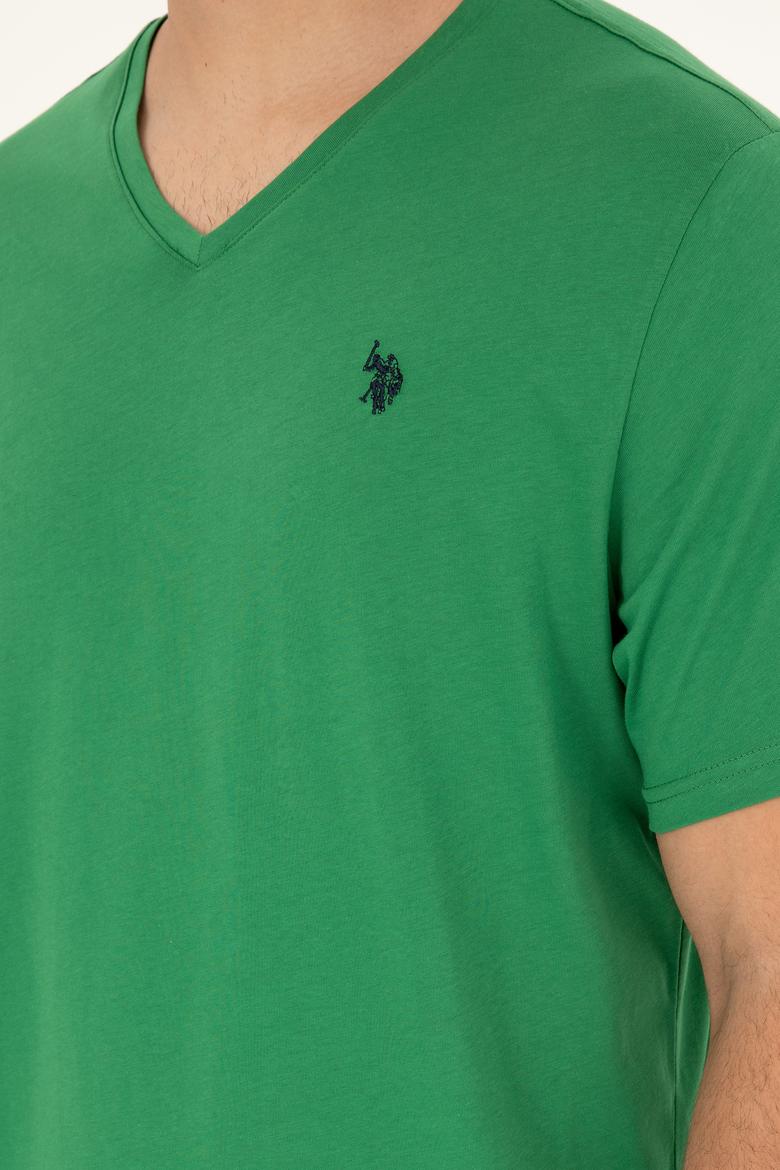 Erkek Yeşil Basic Tişört - 50279617085