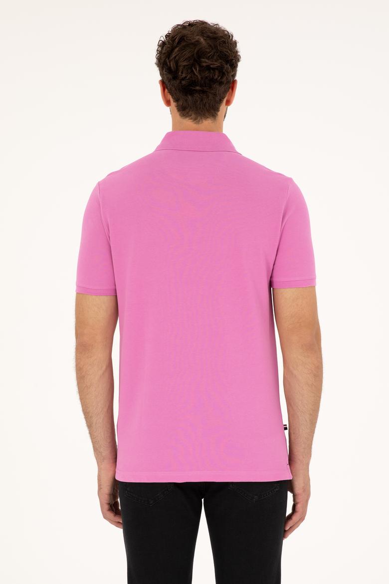 Erkek Menekşe Basic Tişört - 50279611148