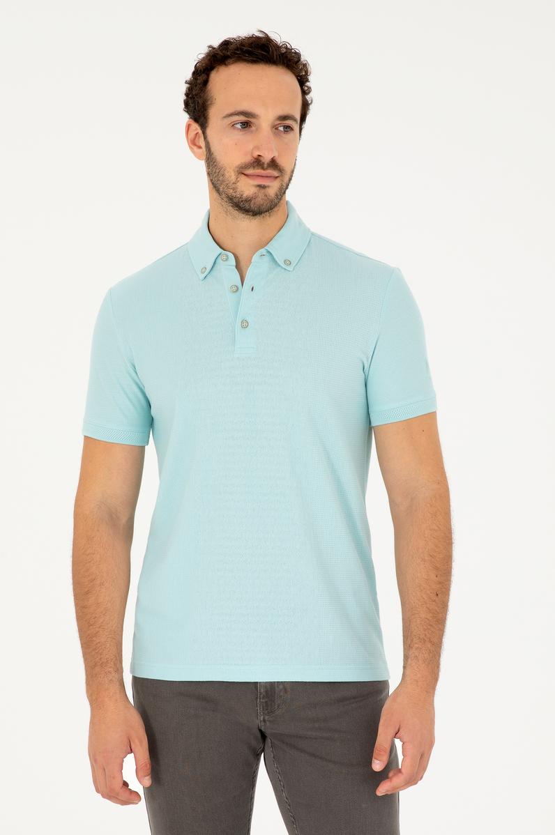 Erkek Su Yeşili Tişört