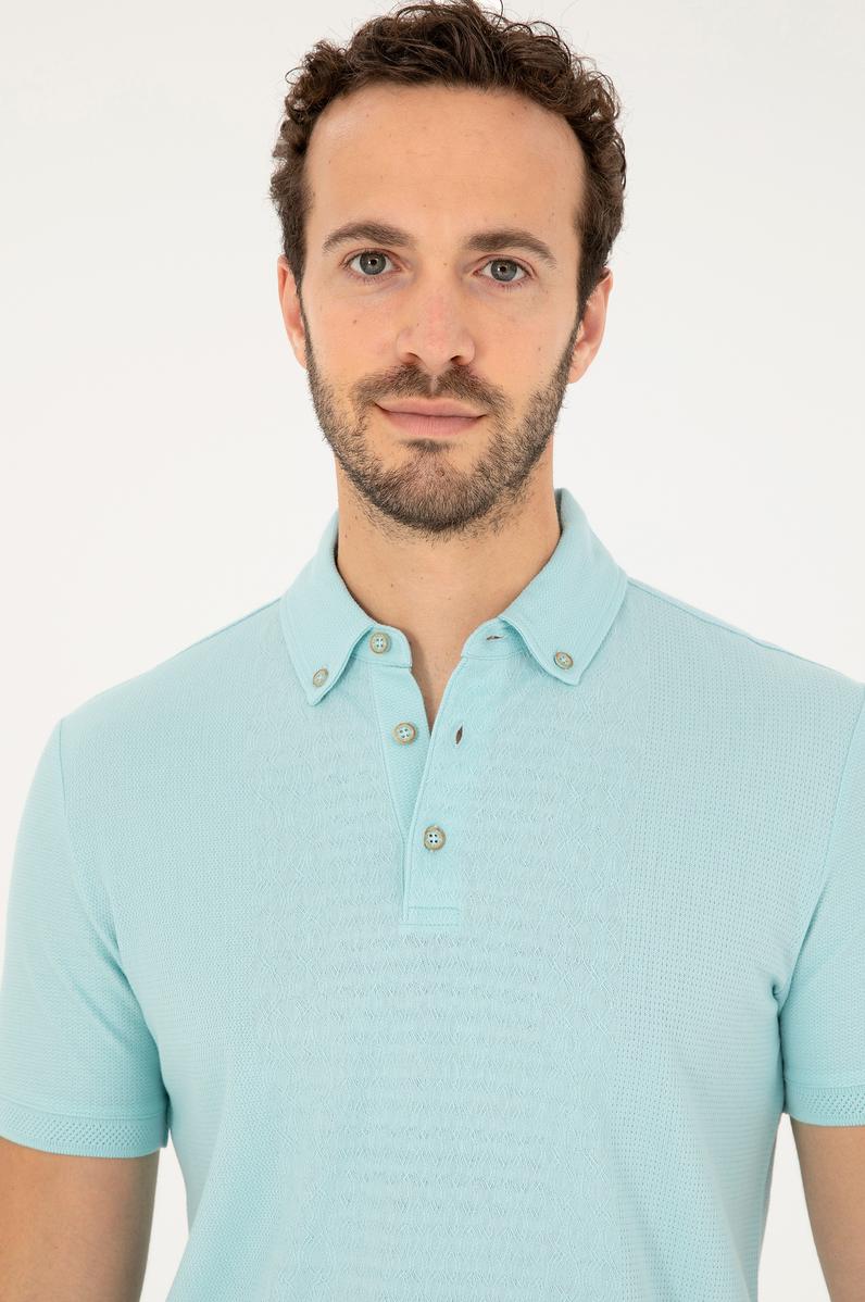 Erkek Su Yeşili Tişört