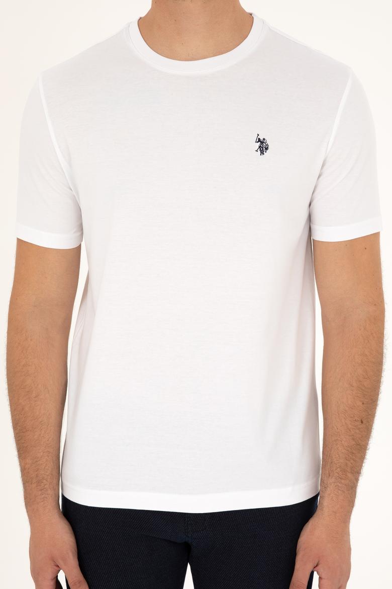 Erkek Beyaz Basic Tişört - 50281948001