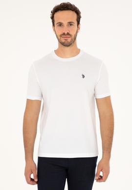 Erkek Beyaz Basic Tişört - 50281948001