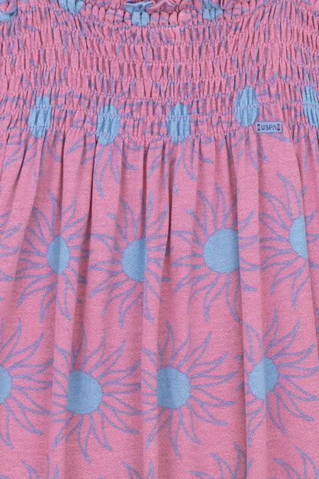 Kız Çocuk Menekşe Kolsuz Örme Elbise