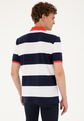 Erkek Regular Fit Polo Yaka Lacivert Tişört - 50288503054