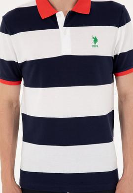 Erkek Regular Fit Polo Yaka Lacivert Tişört - 50288503054