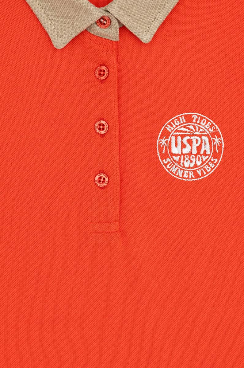 Kız Çocuk Nar Çiçeği Polo YakaTişört