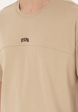 Erkek Comfort Fit Bisiklet Yaka Açık Haki Tişört - 50287083037