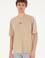 Erkek Comfort Fit Bisiklet Yaka Açık Haki Tişört